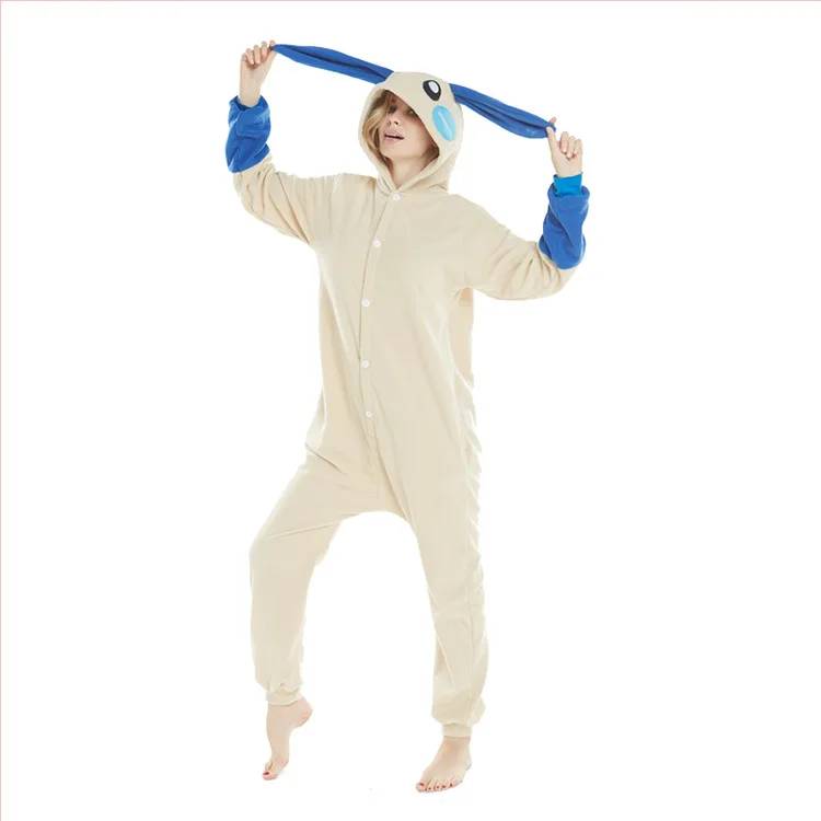 

Full Body Pijama Minun Pokemon Onesies for Adults Anime Halloween Cosplay Costume Women Fleece Bunny Kigurumi One-Pieces Pajamas
