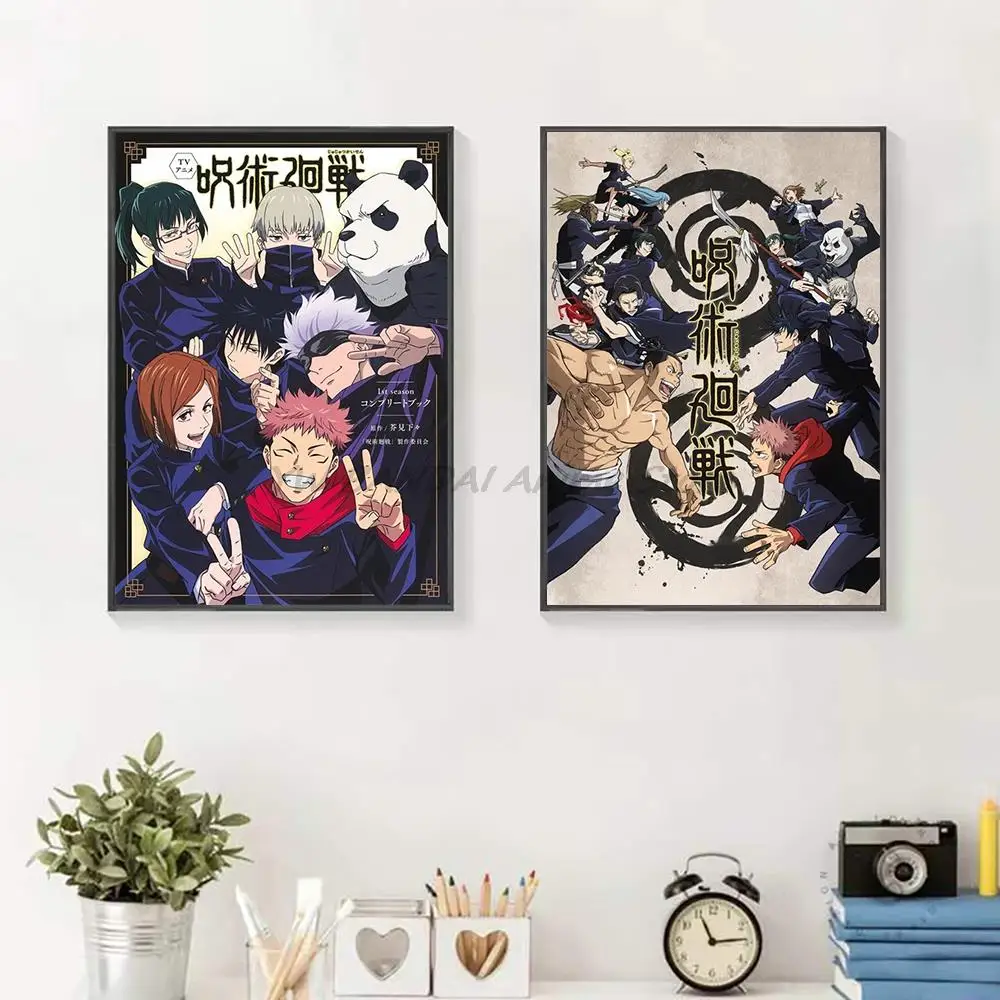 

Japanese anime jujutsu kaisen Canvas paintings Prints anime figure Manga Cool poster Pictures Room Decoration Cuadros Para Salon