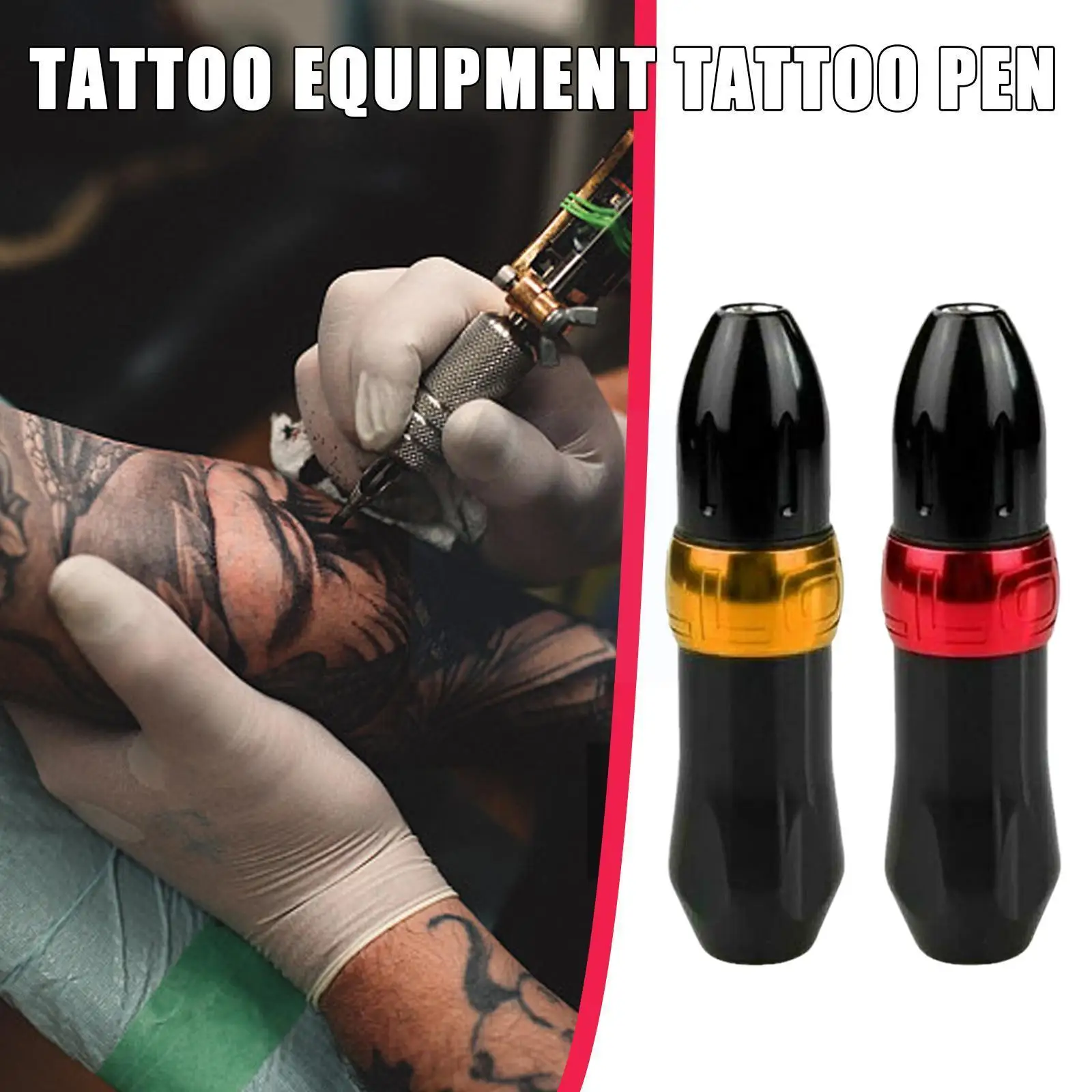 

Fashion Tattoo Equipment Tattoo Pen Machine Cartridge Needles Tattoo Machine Quietly Motor For Semi Permanent Makeup 2 Colo E7u5
