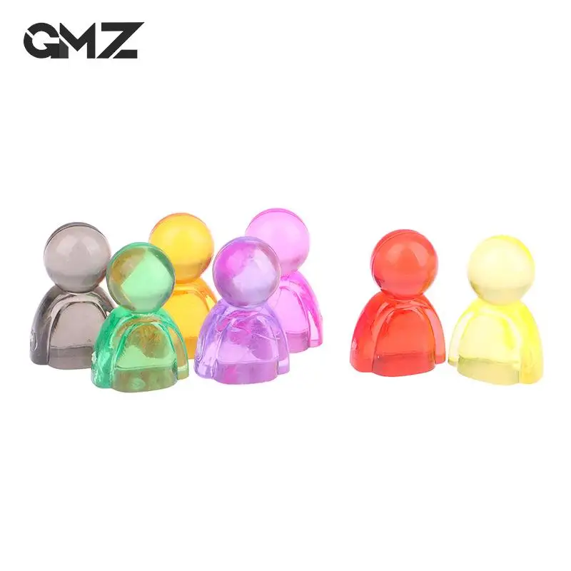 

20pcs Acrylic Chess Pieces For Board Game Card Accessories 1.5*2.3*1.1cm Games Markers Colorful Humanoid Chess Pieces