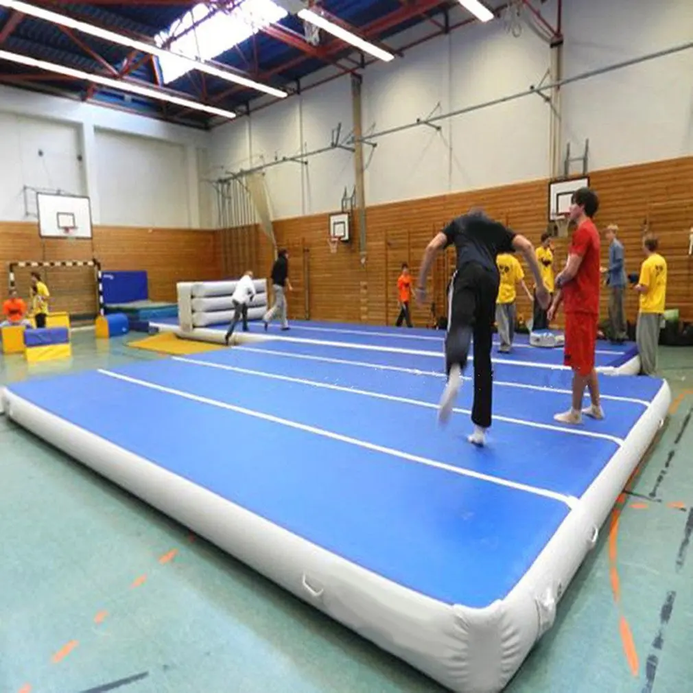 

Inflatable Gym Mat Air Floor Tumbling Track Gymnastics Cheerleading Mat Trick Pad For Taekwondo Gym Sports With Electric Pump