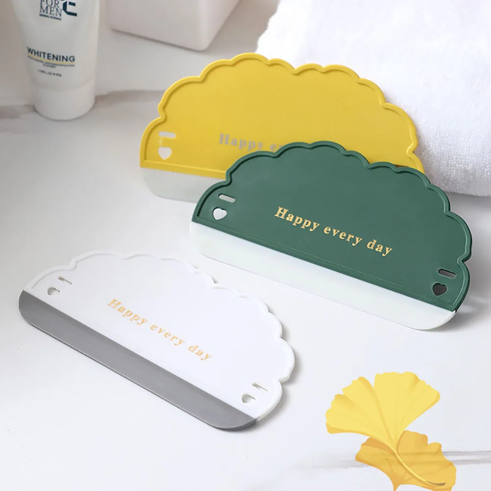 

Mini Glass Mirror Scraper Holder Window Shower Cleaning Wiper Bathroom Blade Shower Squeegee Plastic Household Cleaning Tool