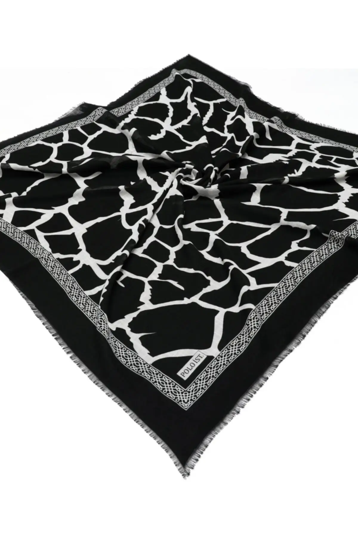 

Giraffe Patterned Cotton Scarf Flaml Women 2021 Fashion Hijab