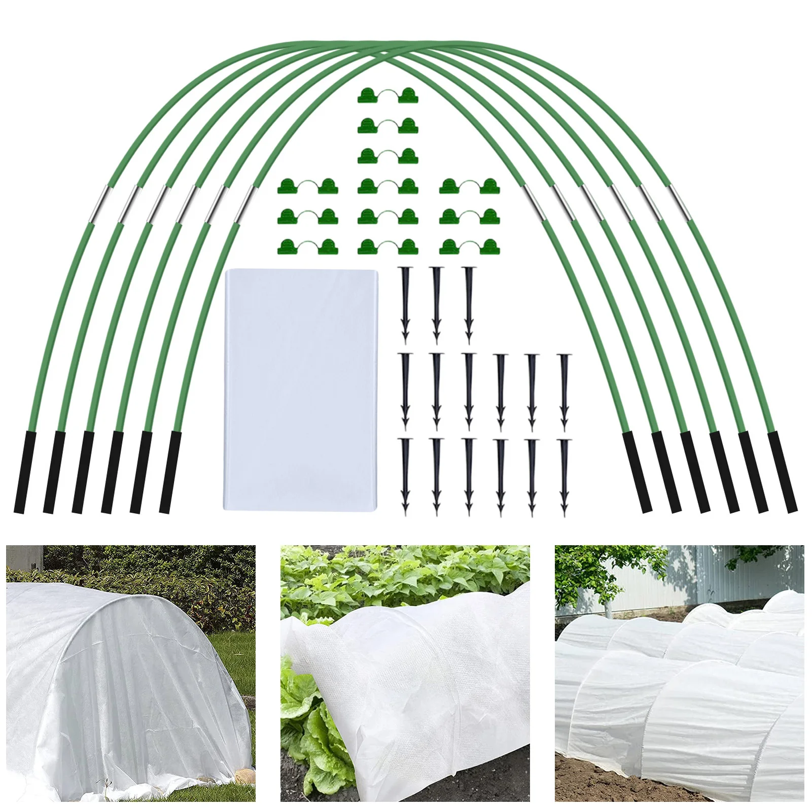 

Тепличный туннель для выращивания растений, прочная теплица, политоннель для сада, простой туннель для выращивания растений, садовая опорн...