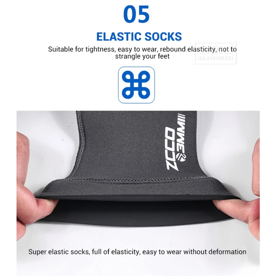 Неопреновые носки для дайвинга 3 мм охоты подводного плавания кайтсерфинга