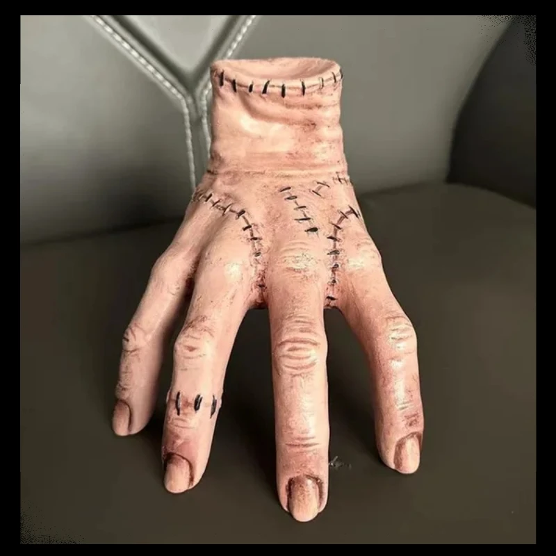 Игрушка для рук из семьи Аддамс из ПВХ, настольное ремесло для домашнего декора, праздник, Хэллоуин, костюм, реквизит