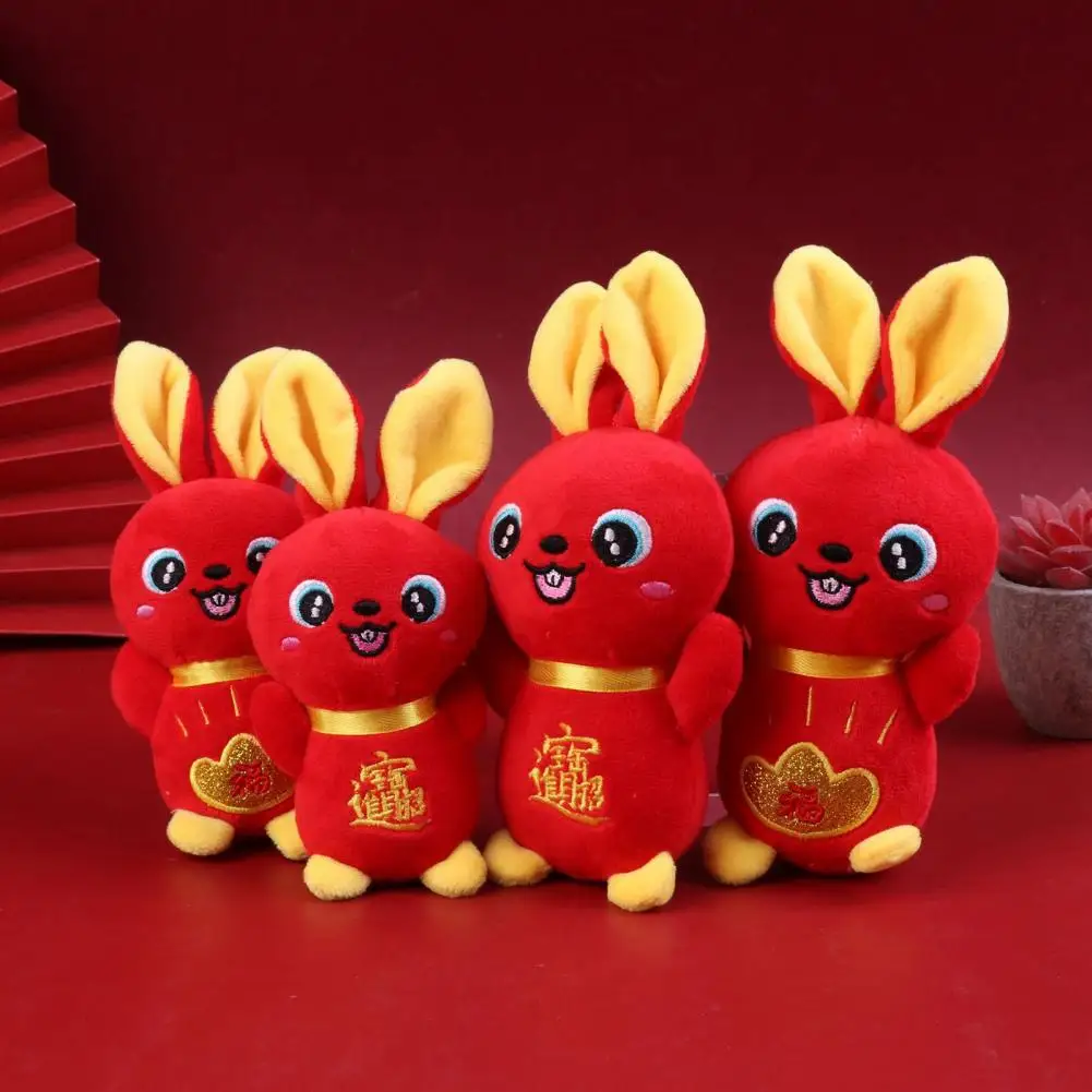 

Attractive Backpack Hanging Decoration Lucky Bunny Plush Toy Bunny Stuffed Doll Long Lasting Decorative