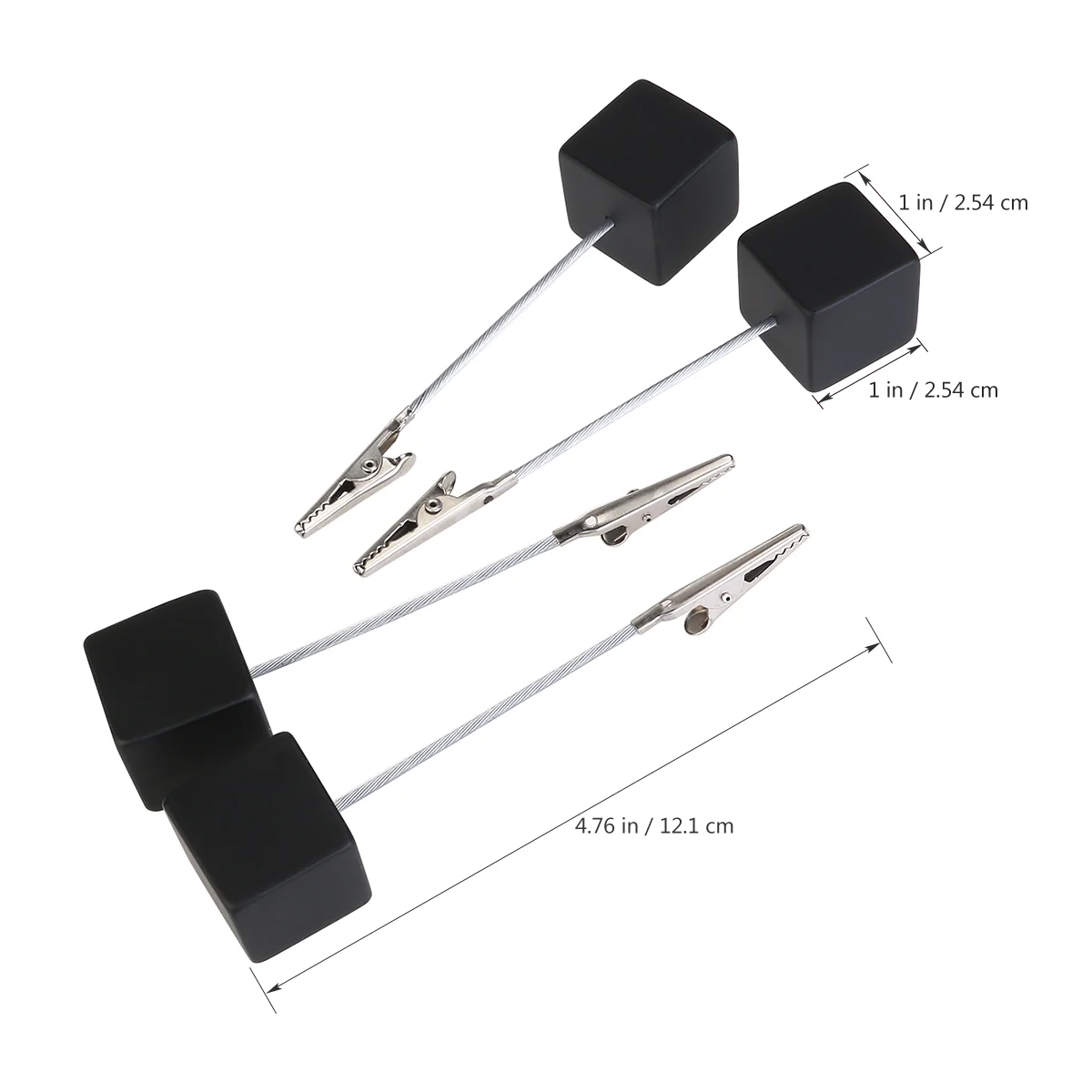 Держатель для фоторамки подставка черный куб ценник зажим заметок держатели