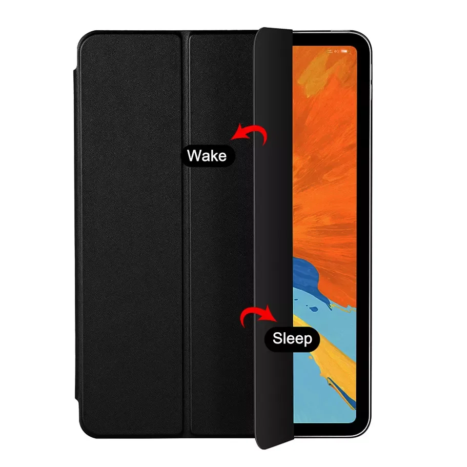 

Hot Sales For Huawei MediaPad M5 Lite 10 BAH2-W19/L09/W09 10.1'' Flip Trifold Stand Case PU Leather Full Smart Auto Wake Cover