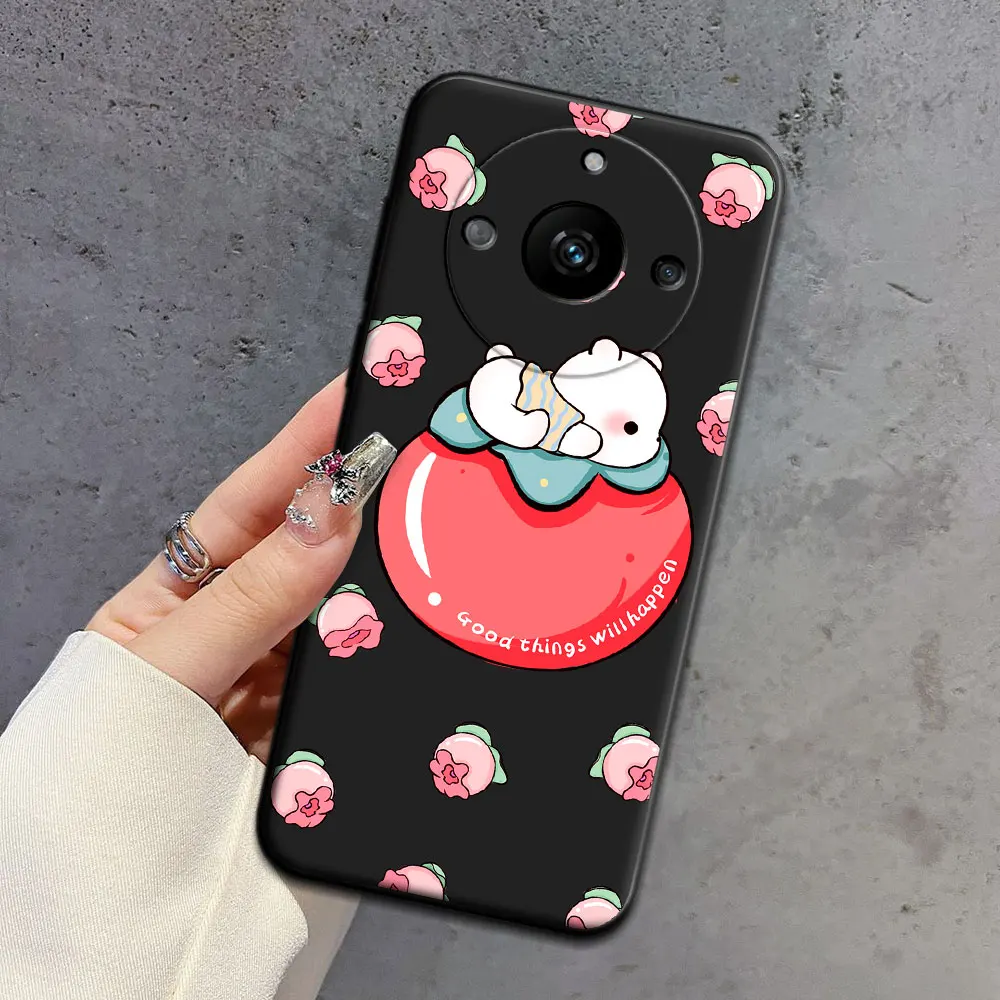 Для Realme 11 5G / Pro мультяшный Мягкий силиконовый чехол из ТПУ с рисунком мороженого