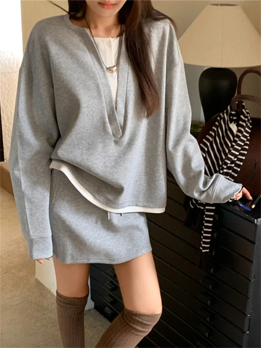 Минималистичные женские костюмы Alien Kitty повседневные универсальные толстовки