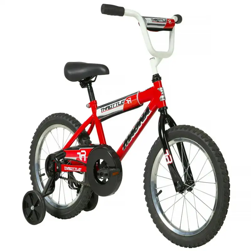 

Throttle 16" Children's Bike For Age 4-10 Boys and Girls Before School Gift