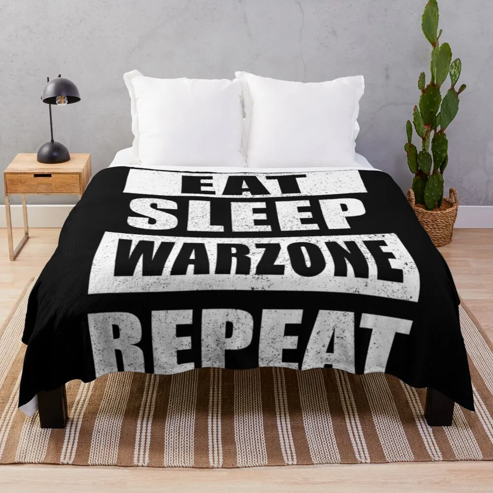

Eat Sleep Warzone Repeat Throw Blanket luxury thicken fleece blanket blankets for sofas