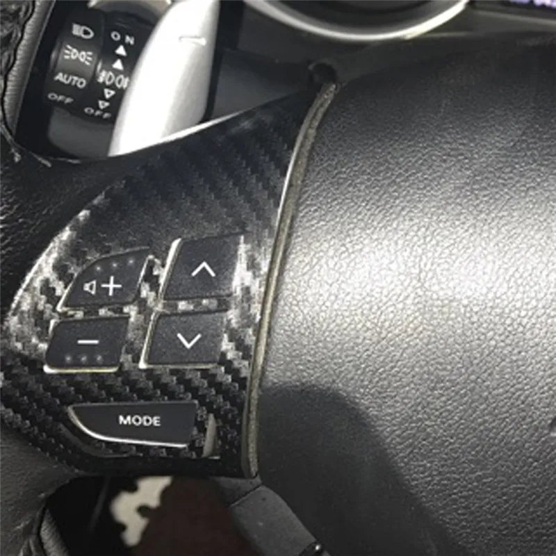Audio Cruise Control Button Steering Wheel Switch Button Sticker Cover Trim  For Mitsubishi ASX Lancer Outlander RVR Pajero Sport