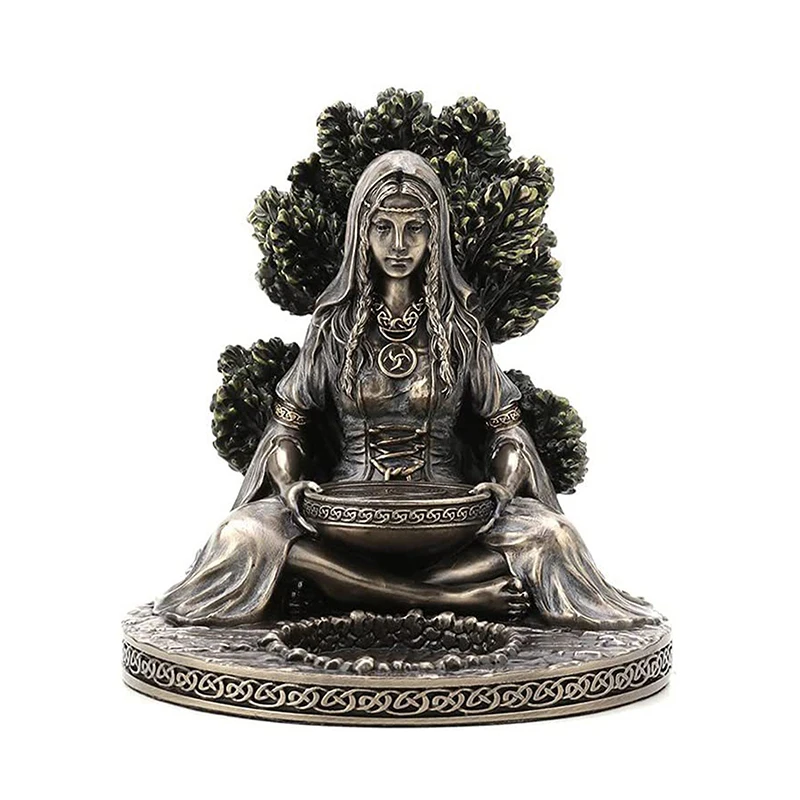 Cernunnos Древняя Римская Сидящая Статуя Кельтский Бог Подсвечник Мифология Богиня