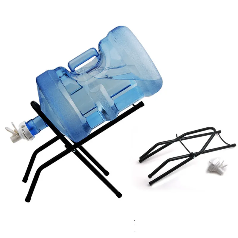 

Thickened and Thickened Pure Water Bucket Bracket Folding Bucket Water Shelf Water Press Table Simple Inverted Drinking Water Ra