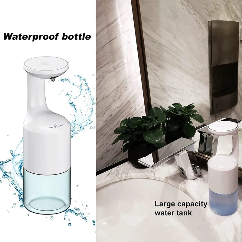 

Automatic Foam Soap Dispenser, Touchless Hand Or Dish Soap, Adjustable Hands-Free Dispenser 240ML For Kitchen, Bathroom