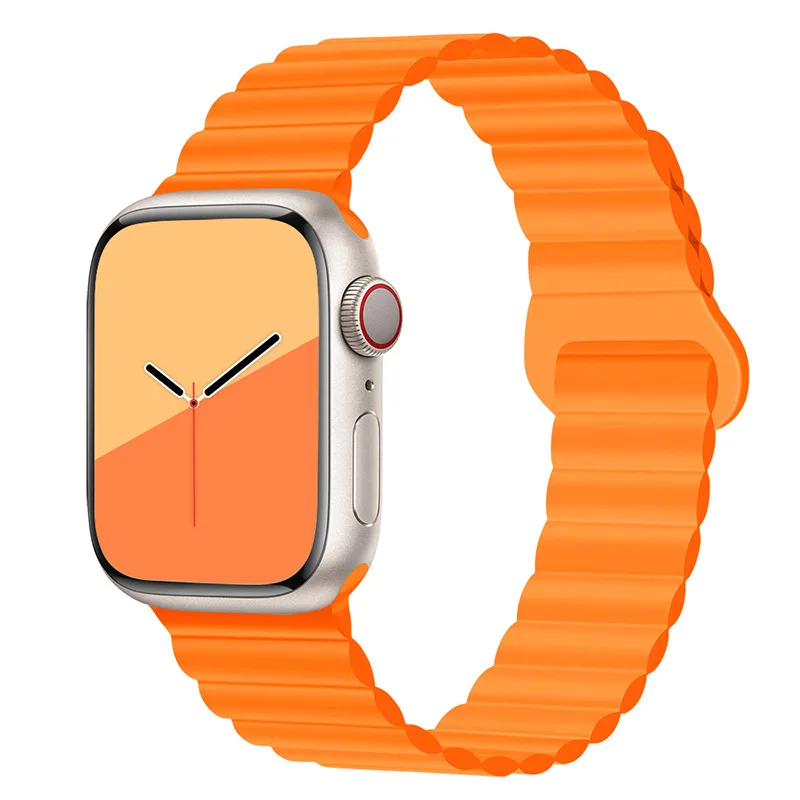 Silicone Strap for Apple Watch Band 49mm 45mm 44mm 42mm 41mm 40mm 38mm Watchband Bracelet Belt iWatch Series 8 7 6 5 4 3 SE band