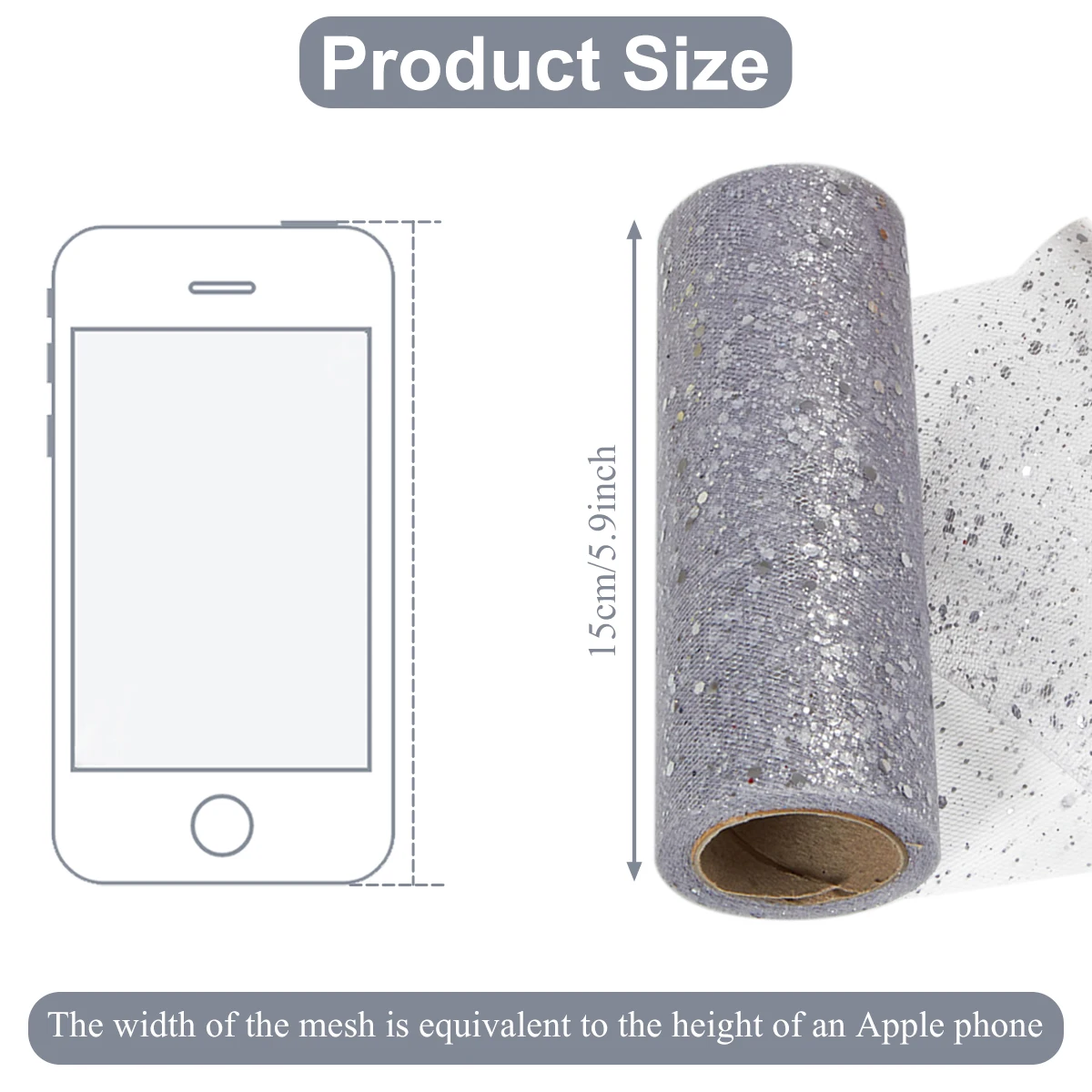 15 см 10 ярдов рождественская сетка тюль рулон лента для рождественской елки