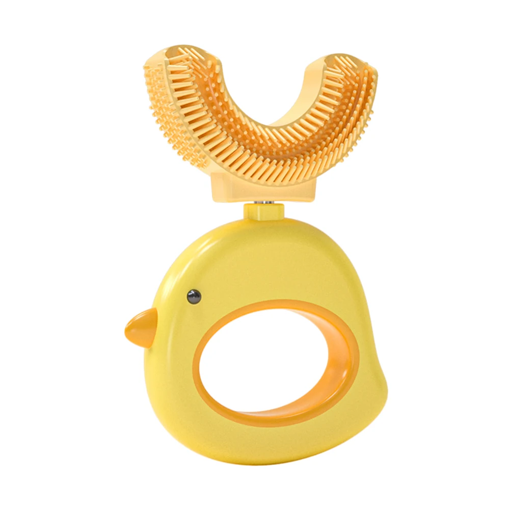 

Зубная щетка U-образная с силиконовой ручкой для ухода за зубами