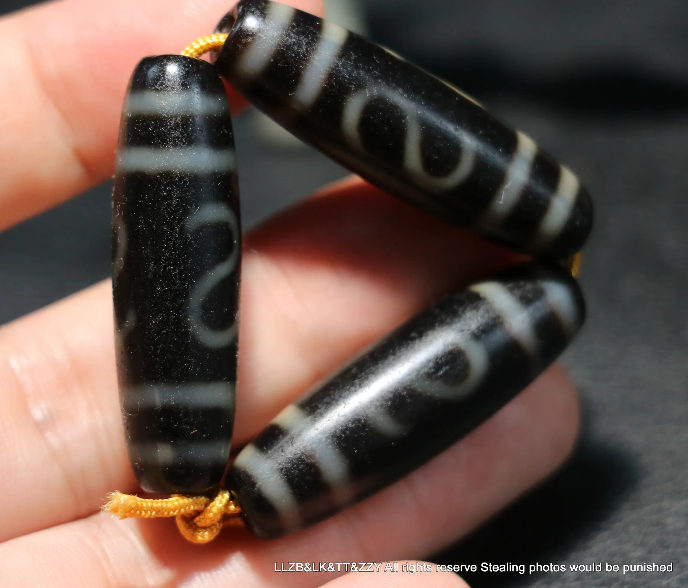 

Набор из 3 супер энергетических тибетских старых агатов с крючком для богатства бусины дзи Амулет подвеска для ювелирных изделий Timestown UPD220916A01