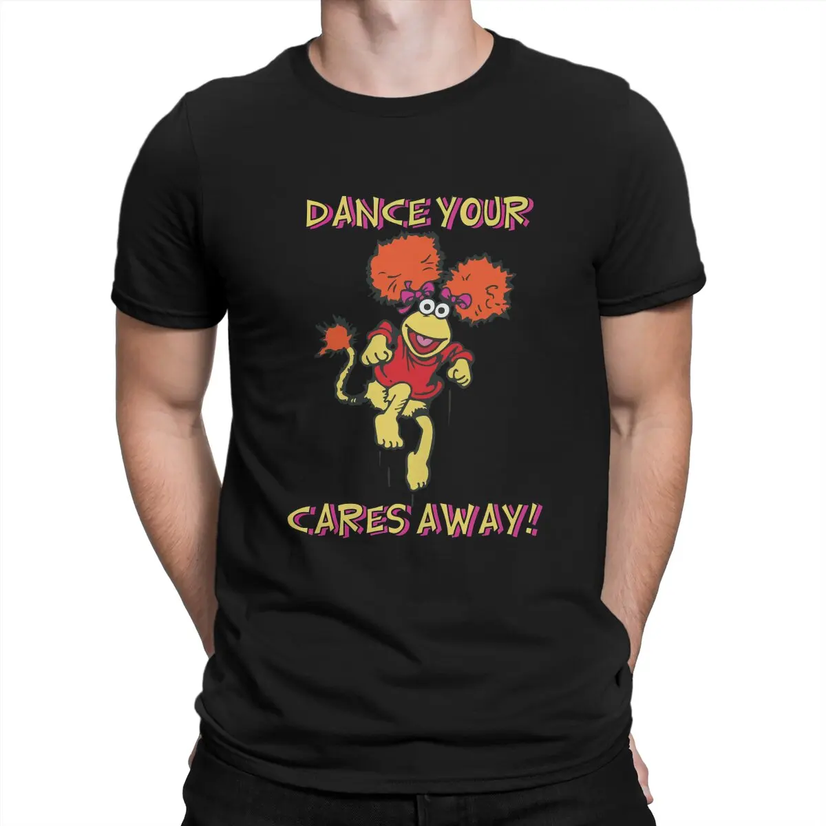 

Red Dance Away 80s Party Men TShirt Fraggle Rock Doll Cartoon Crewneck Short Sleeve T Shirt Humor High Quality Gift Idea