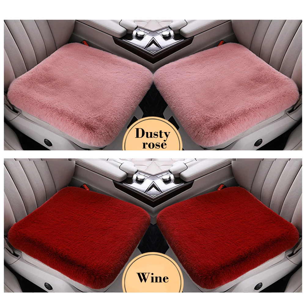 

Universal Car Seat Cover Winter Warm Fluffy Plush Seat Cushion Pad Breathable Front and Rear Seat Mat Styling for Car Truck Van