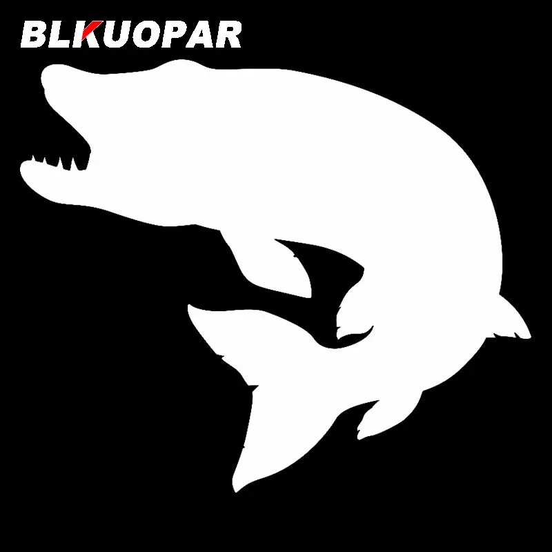

BLKUOPAR наклейки на автомобиль на щуку, Солнцезащитная фотография, виниловая окклюзия, царапина, мультяшная графика «сделай сам»