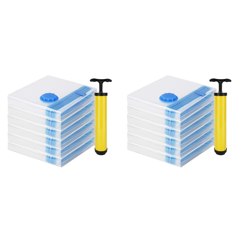 

12 упаковок, пакеты для пылесоса с ручным насосом