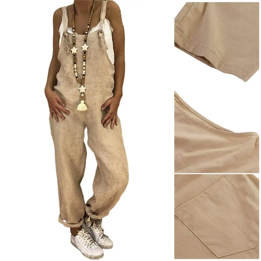 

Women Jumpsuit Wear-resistant Summer Romper Strappy Summer Romper