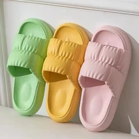 2022 women thick platform cloud slippers summer beach soft sole eva female flip flops casual anti slip home slides woman sandals