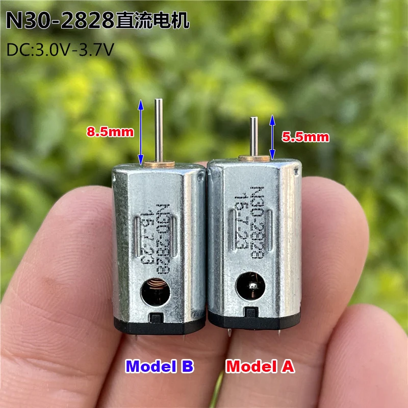 

N30 Mini 12mm*10mm Electric Motor DC 3V 3.7V 42000RPM High Speed Micro Carbon Brush FK-N30 Motor DIY RC Drone Toy Car Model