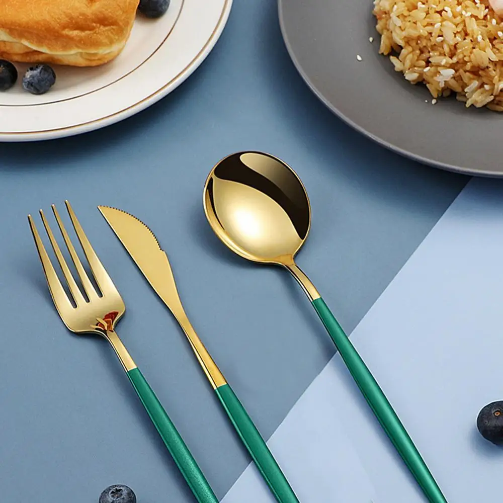 

Stainless Steel 4Pcs/Set Cutter Fork Spoon Chopstick Tableware Kitchen Supplies