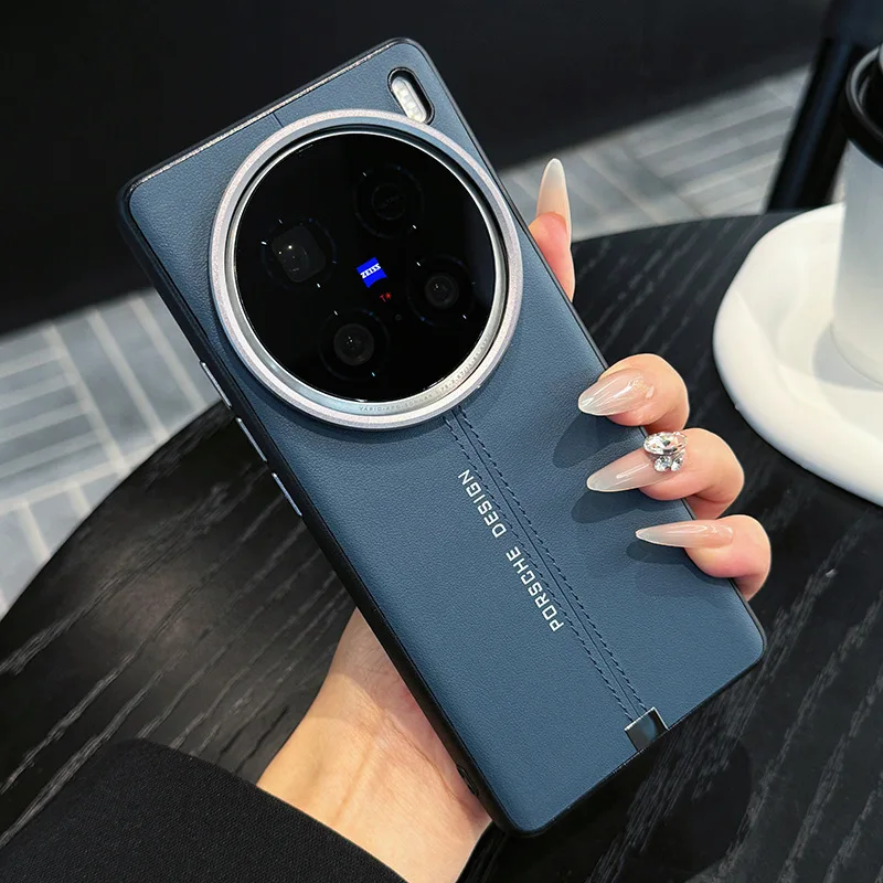 Высококачественный деловой кожаный магнитный чехол MagSafe для телефона Vivo X100 Ultra Pro