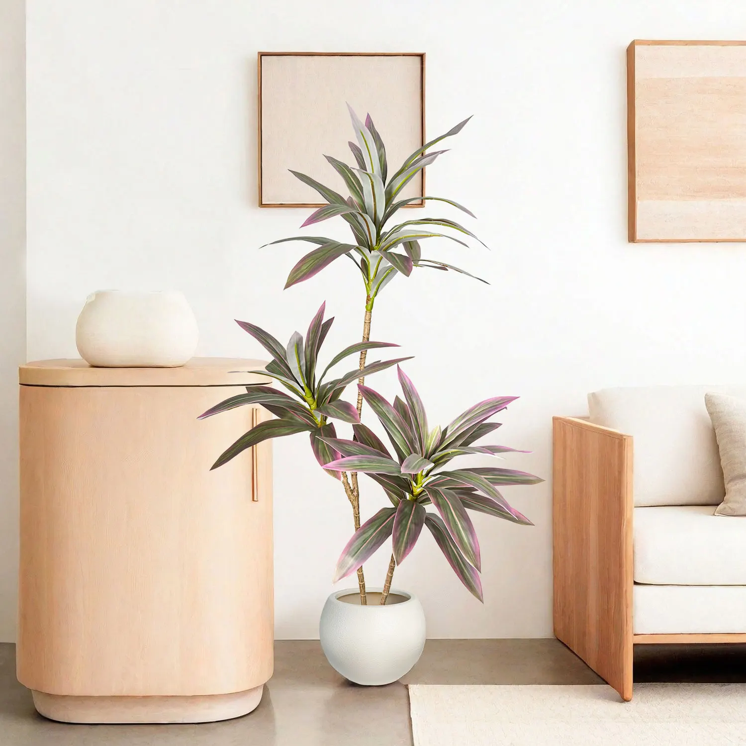 64/97 см искусственное дерево дракины поддельные тропические растения ветка