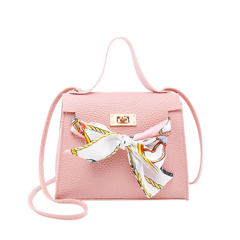 

Ladies Lychee Pattern With Scarf Platinum Bag 2022 Korean Version New Product One-shoulder Messenger Mobile Phone Bag