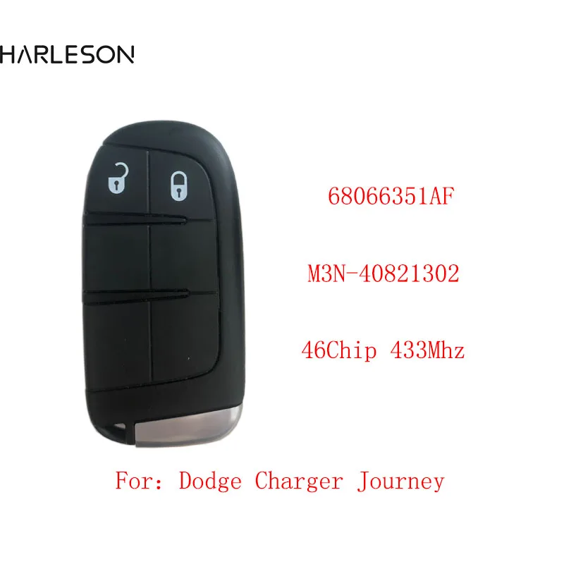 

2Button Smart Remote Car Key 433MHz for Chrysler Dodge Charger Journey Challenger Durango 300 HITAG 2 46 chip M3N-40821302