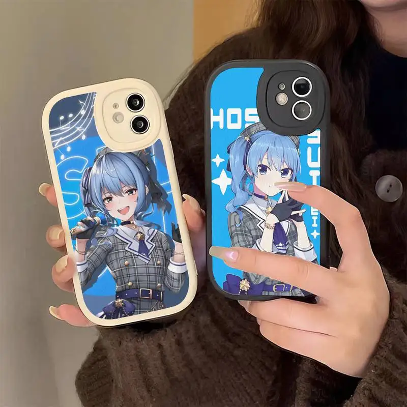 

Hoshimachi Suisei Anime Phone Case Hard Leather Phone Case For iPhone 14 13 12 Mini 11 14 Pro Max Xs X Xr 7 8 Plus