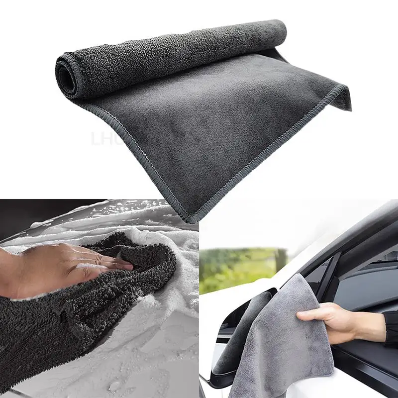 

Suede Microfiber Absorb water wipe rag Auto Wash Towel Car Cleaning Drying Cloth Hemming Car Care Cloth Detailing Car Wash Towel