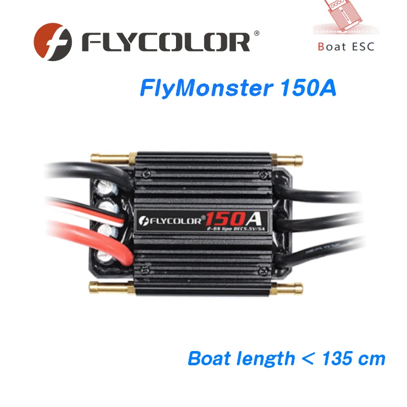 

Flycolor 50A 70A 90A 120A 150A 2-6S Waterproof Brushless ESC Speed Controller And Programme Card With BEC For RC Boat Toys