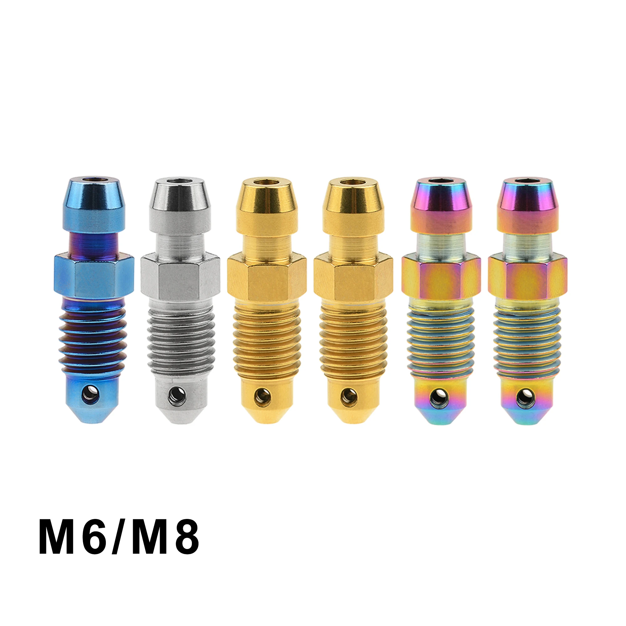 

Weiqijie титановый болт M6/M8 выхлопная насадка для тормозного суппорта мотоцикла титановый болт винт для Brembo автомобиля Frando Abalone 6 шт.
