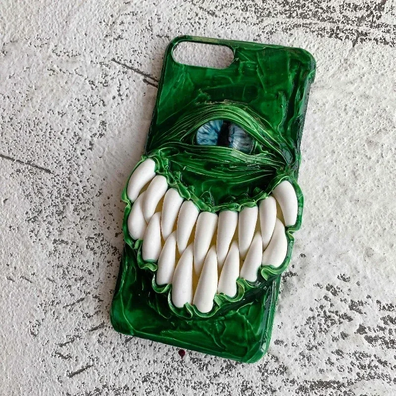 4017 оригинальные чехлы для iPhone ручной работы по индивидуальному заказу с 3D зубами