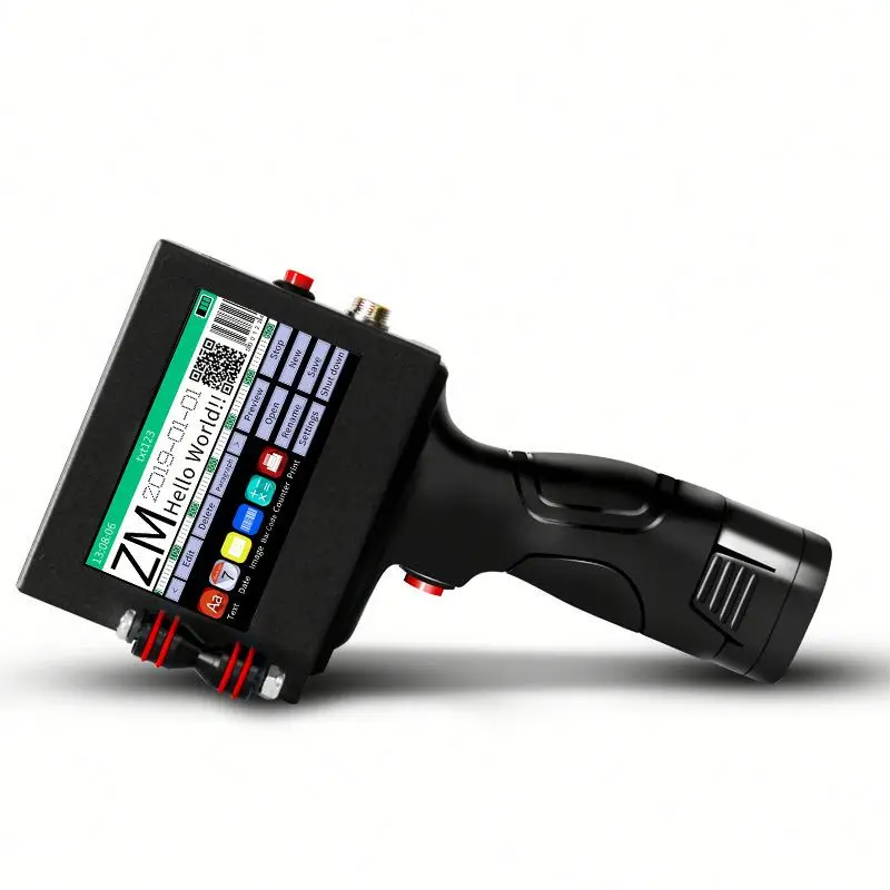 

Screen touch editor handheld industrial inkjet printer with thermal foaming spray nozzle