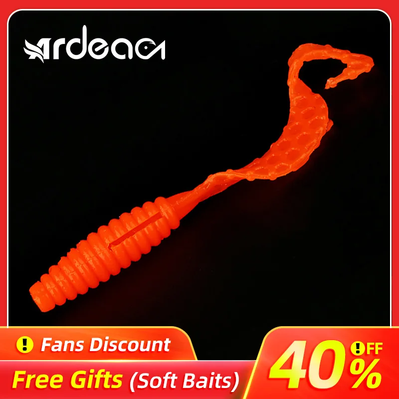 

Ardea soft lure 0.6g 40mm 12pcs Worm fishing bait Salt Silicone Artificial Swimbait