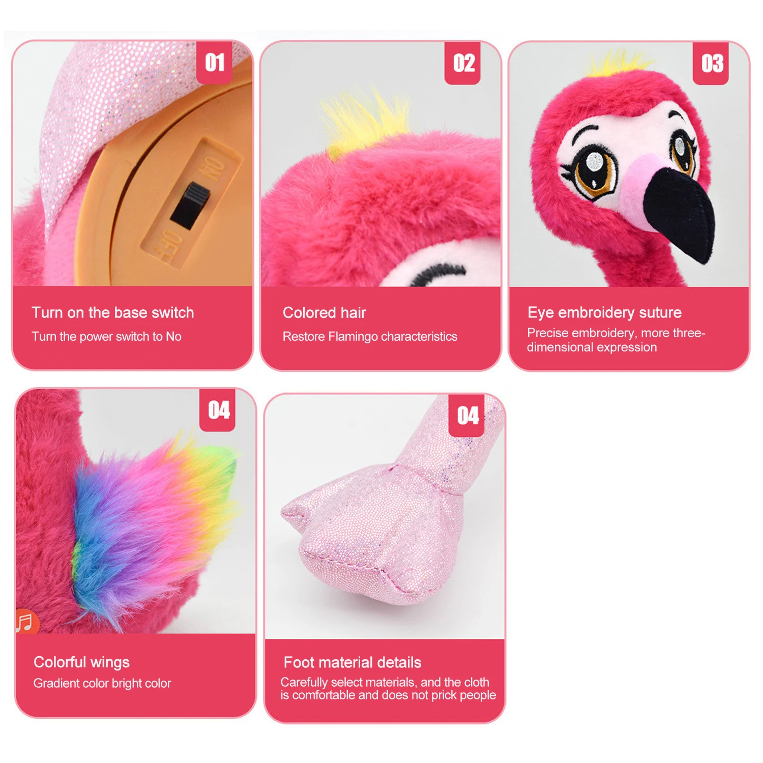 Интерактивный плюшевый танцующий животный 15 дюймов с 3 песнями включает в себя