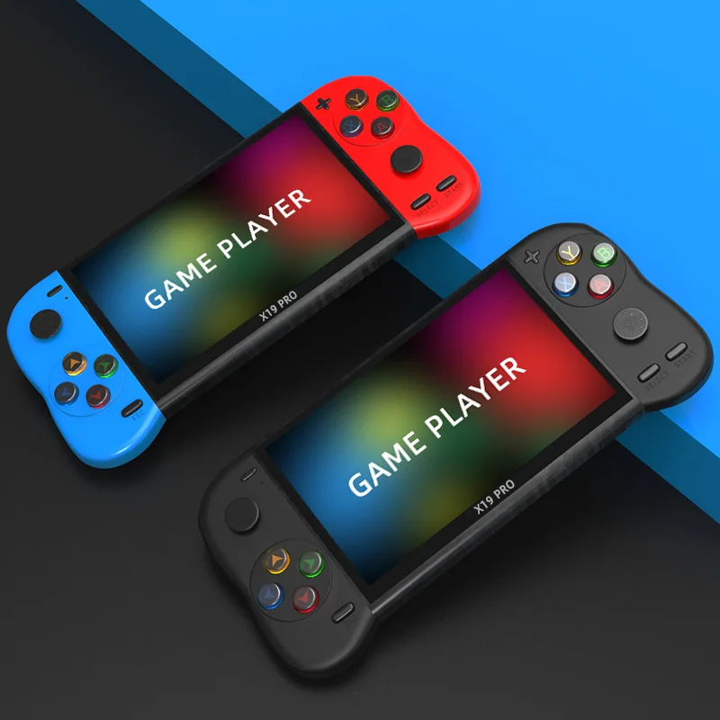 

Новинка X19 Pro Ретро портативная игровая консоль для видео с двойным джойстиком экран 5,1 дюйма 6800 классические игры для NEOGEO/MD/SFC детская игра