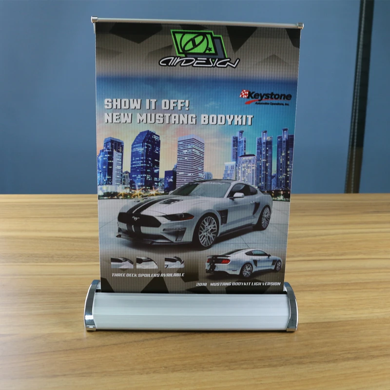 

DD A4/A3 Custom Banner Teardrop Table Mini Roll Up Advertising Banner Stand Exhibition Trade Show Retractable Display Banners