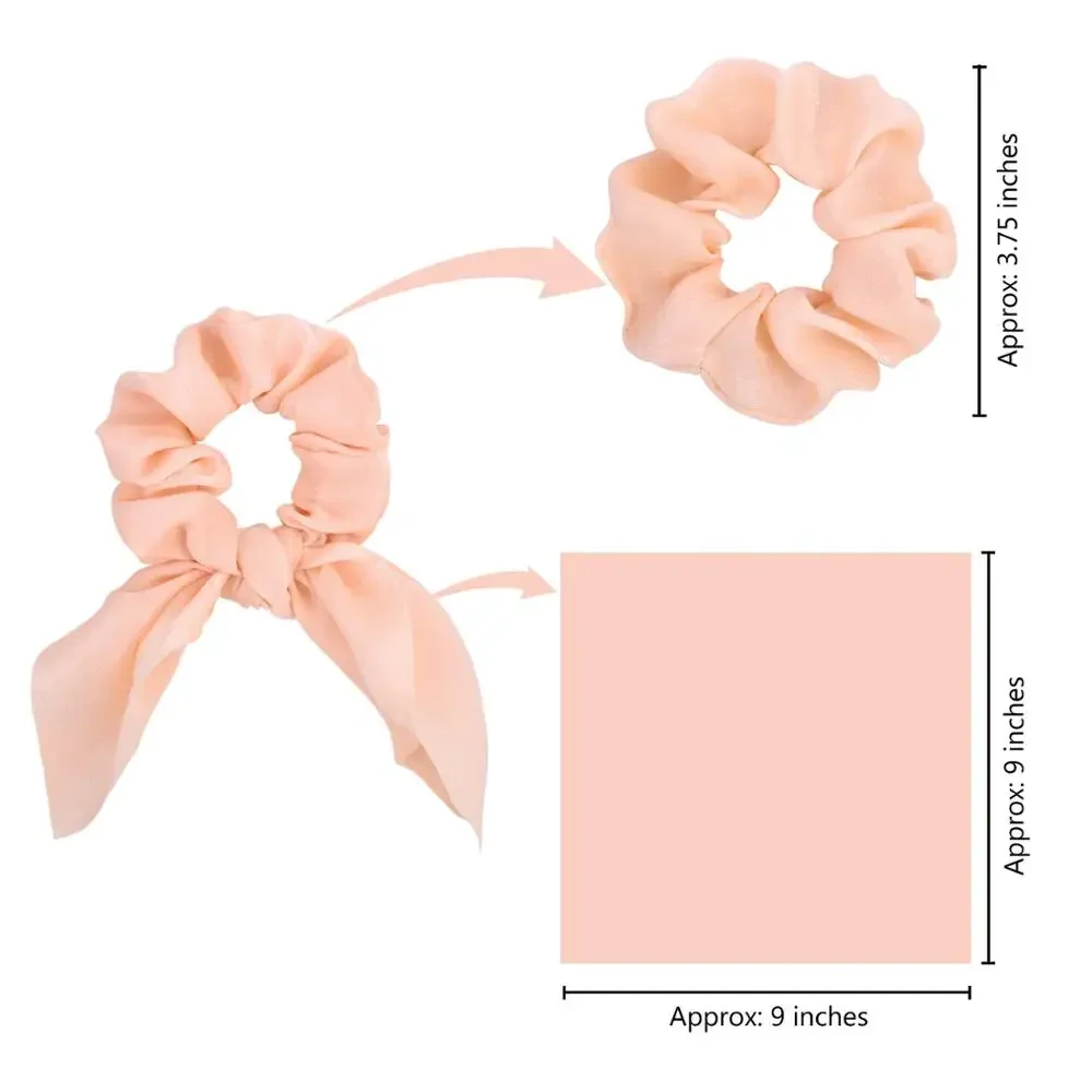 Резинка для волос женская ярких цветов с бантом