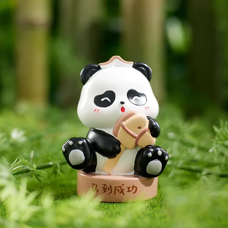 Серия для подготовки экзамена в виде панды слепая коробка экшн-фигурка стиле