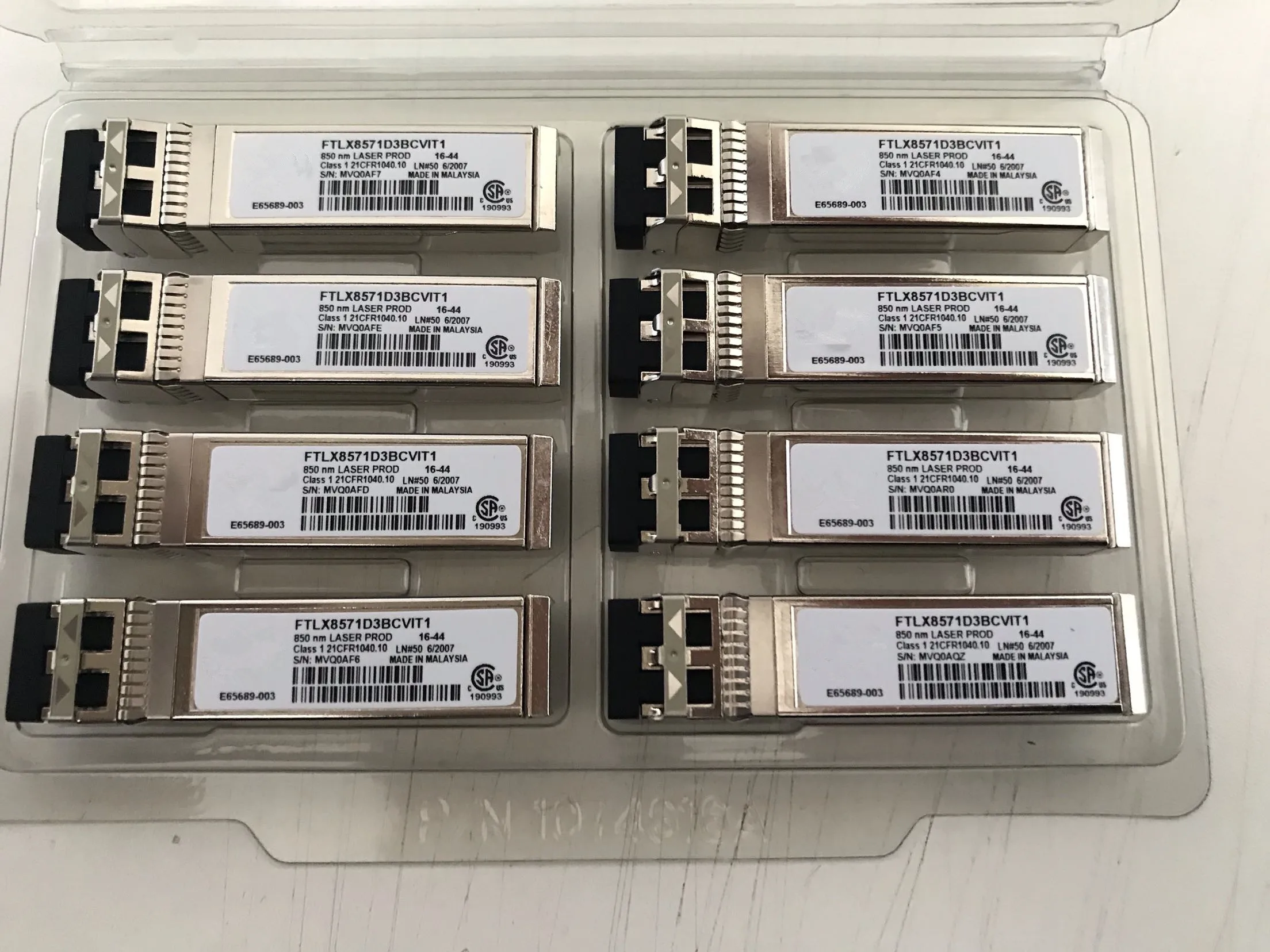 Int-el 10g Sfp Module/FTLX8571D3BCVIT1/850nm 10gb Sr/Network Adapter Switch Optical Fiber Module/General Purpose Fiber SFP 10GB